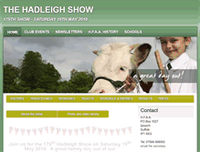 Tablet Screenshot of hadleighshow.co.uk